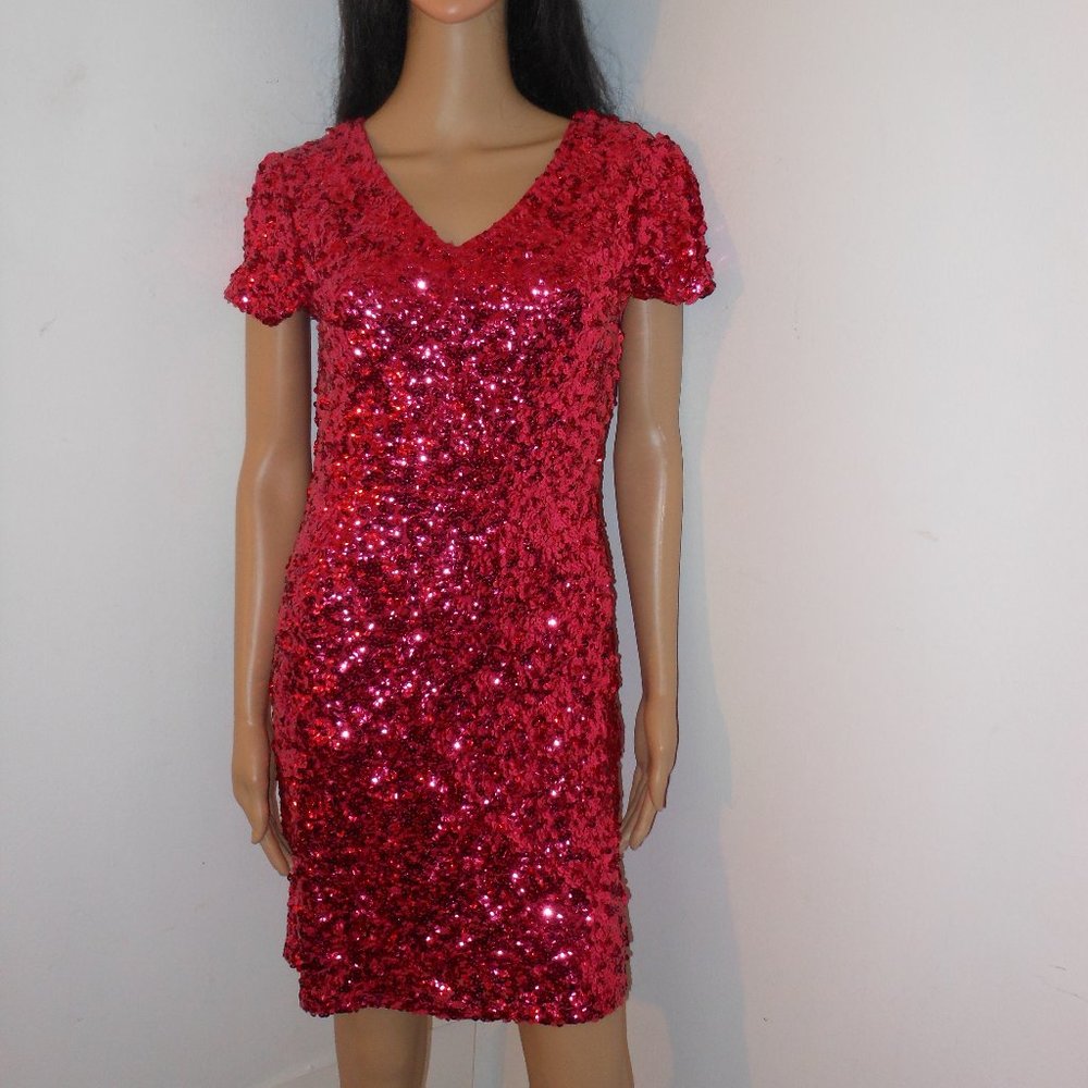Anna Kaci Sequin Jeweled Design Dress Size Medium